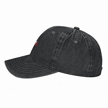 帽子 WASH CASQUETTE - Black ZXXX Retro Washed Denim Cotton Baseball Cap, Unisex
